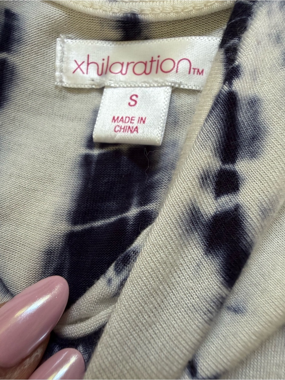 Xhilaration Ombré Blue & White Tie-Dye V-Neck Maxi Dress size small - Picture 7 of 7